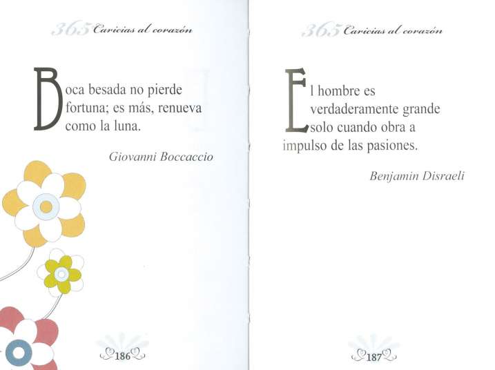 365 caricias al corazón....