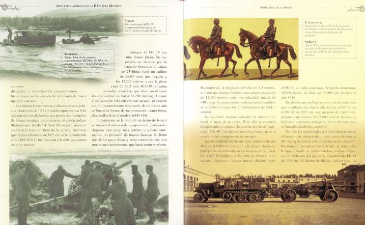 Artillería alemana en la...