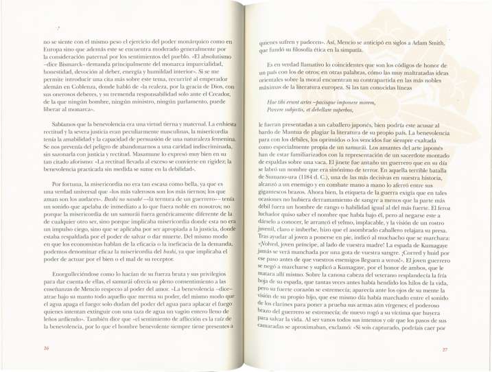 El código del samurái....