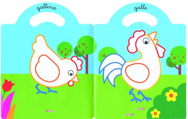 Pinta y pega los animalitos...