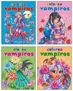 Colorea vampiros (4 títulos)