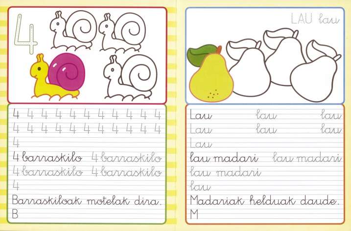 Idatzi, irakurri eta zenbatu