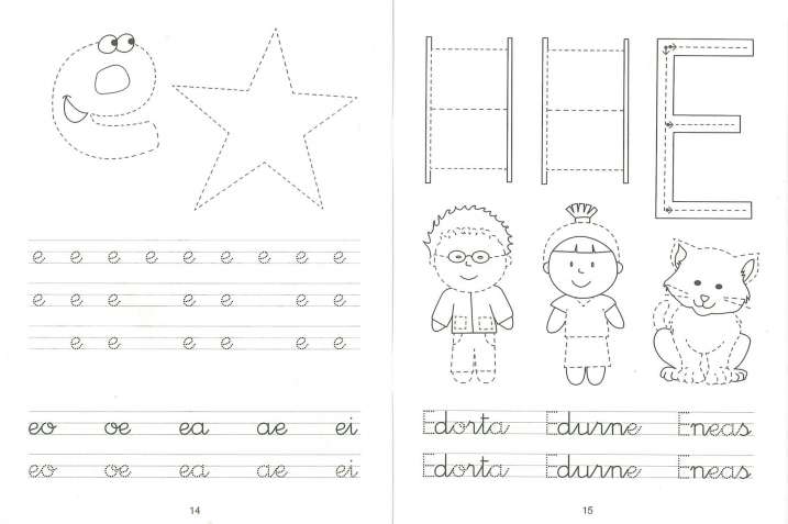 Idazmena lantzeko koadernoak