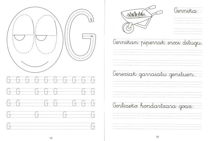 Idazmena lantzeko koadernoak