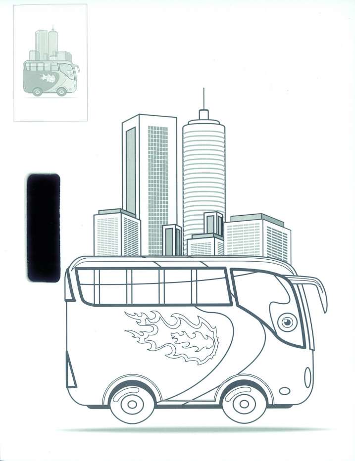 Colorea máquinas con pegatinas