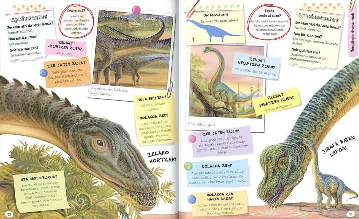 Dinosauroei buruzko 1.001...