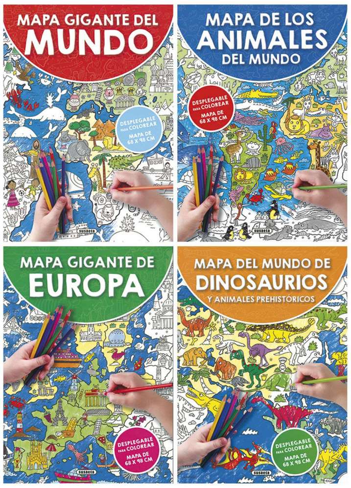 Mapa gigante para colorear...
