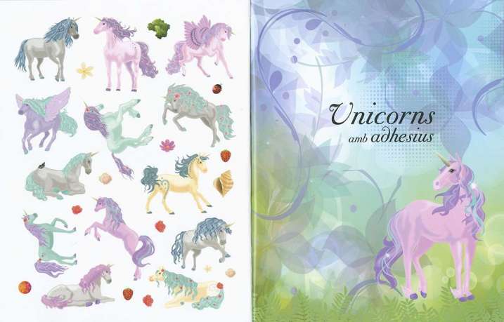 Unicorns amb adhesius