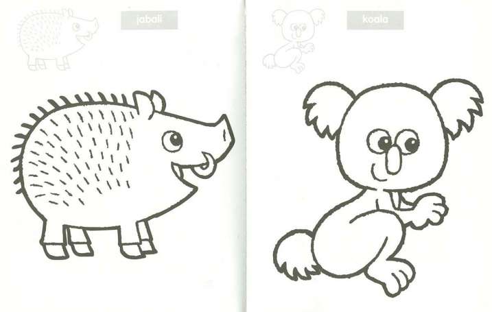 Pega y colorea palabras en...