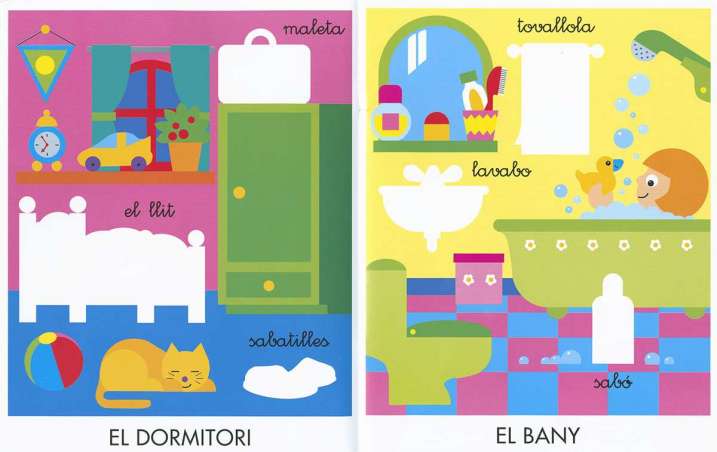 La casa adhesius didàctics