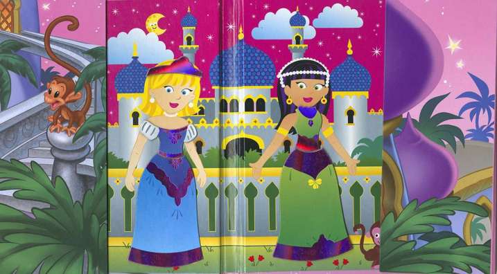 Viste a tus princesas. Aladino