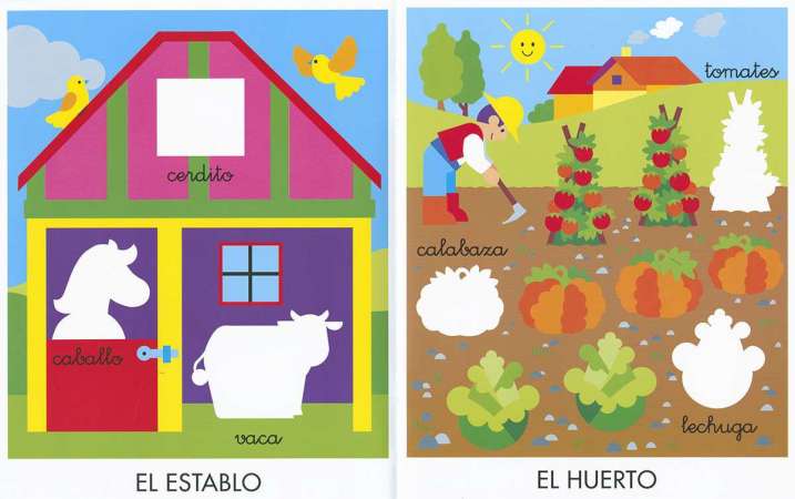 La granja pegatinas didácticas