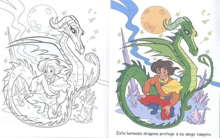 Colorea vampiros (4 títulos)