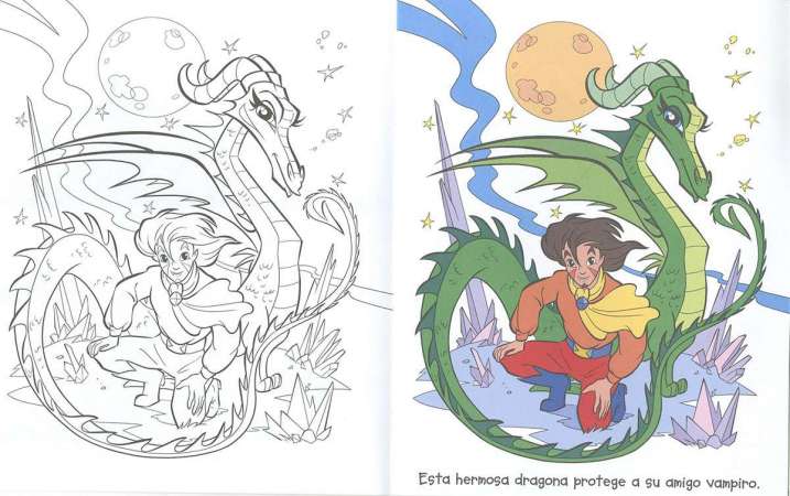 Colorea vampiros nº 3