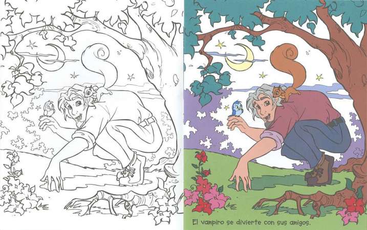 Colorea vampiros nº 1