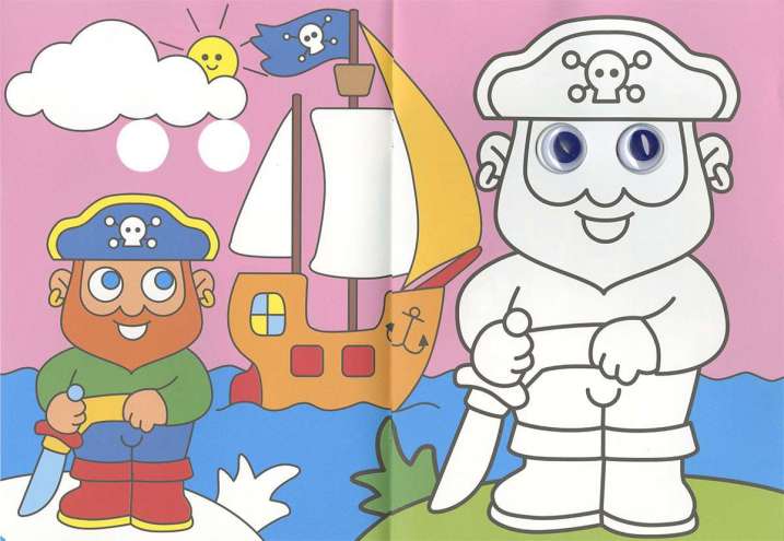 Coloreables con ojos