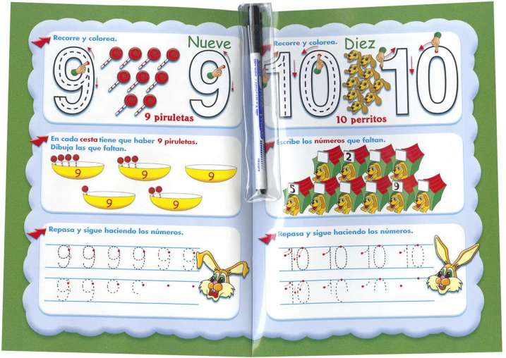 Escribo y borro los números