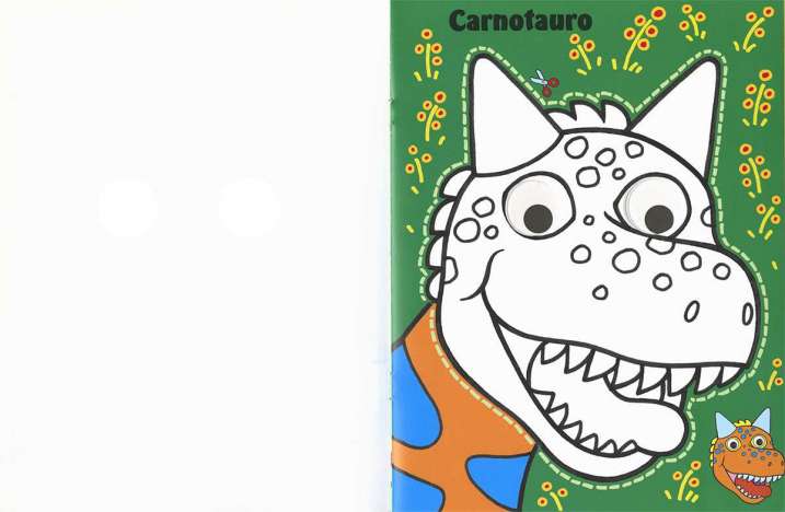 Dinosaurios pinta y recorta...