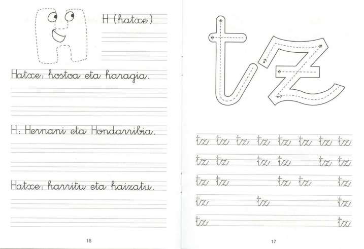 Idazmena lantzeko koadernoak