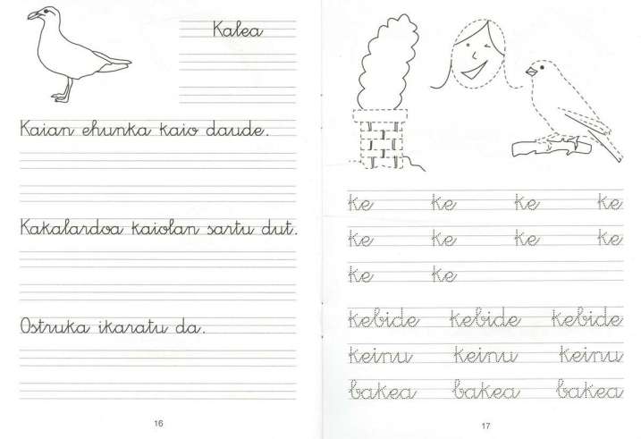 Idazmena lantzeko koadernoak