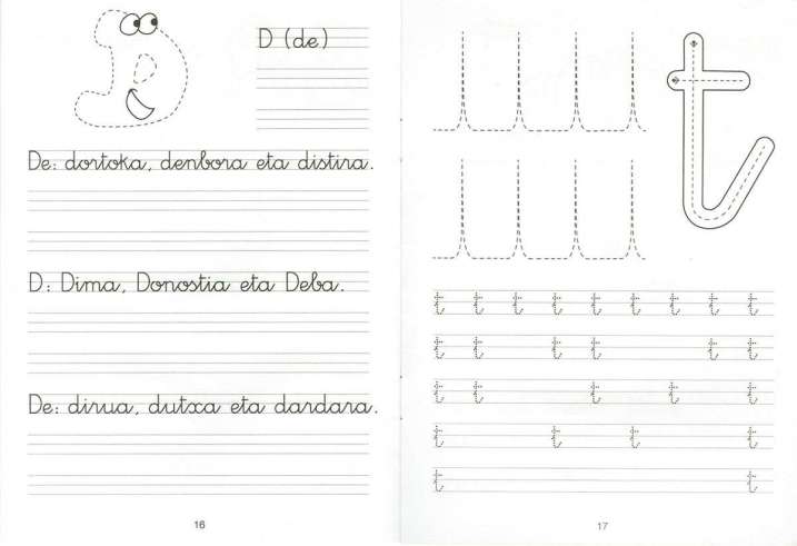 Idazmena lantzeko koadernoak