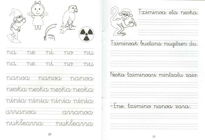 Idazmena lantzeko koadernoak