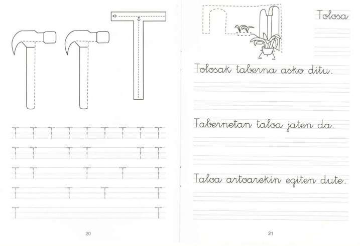 Idazmena lantzeko koadernoak
