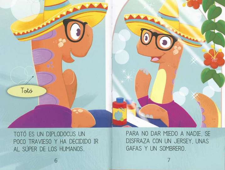 Un dinosaurio en el súper