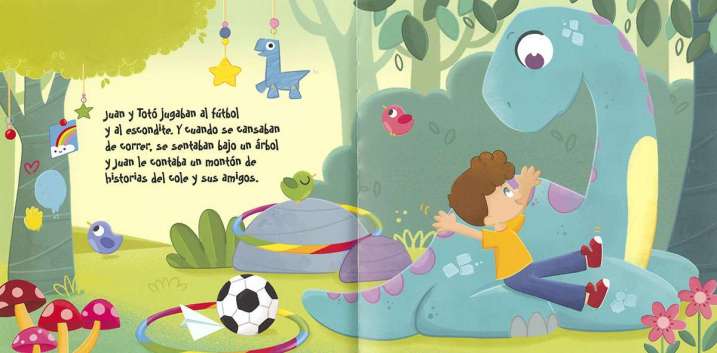 Un dinosaurio en el colegio