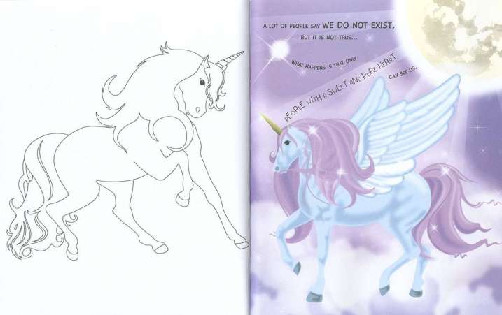 Colour stories of unicorns...