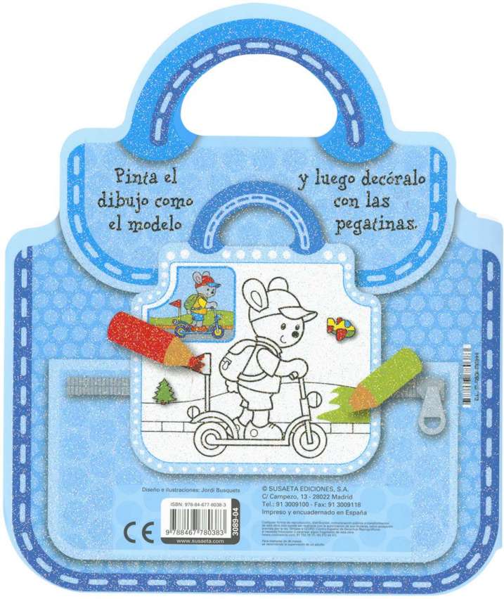 Mi mochila de pintar y pegar