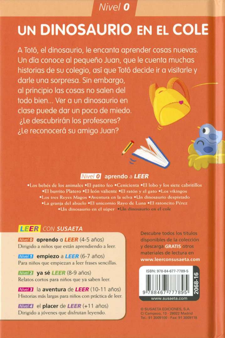 Un dinosaurio en el cole