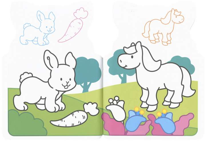 Pego y coloreo animales 3