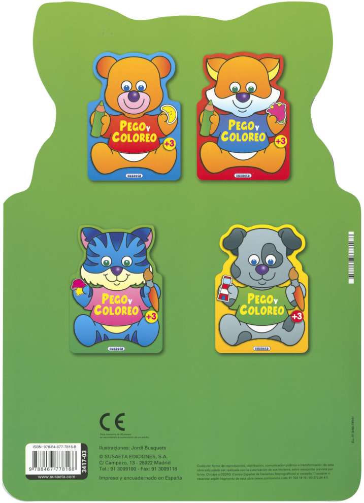 Pego y coloreo animales 3