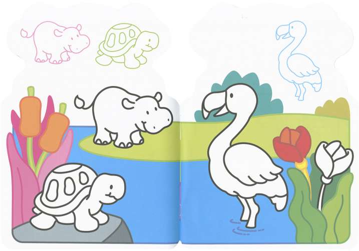 Pego y coloreo animales 4