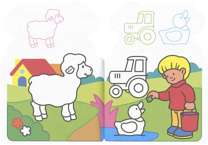 Pego y coloreo animales 4