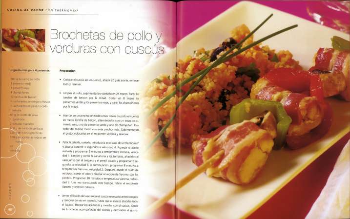 Cocina al vapor con Thermomix