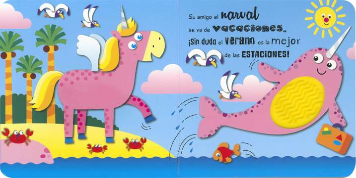 El pequeño unicornio en verano