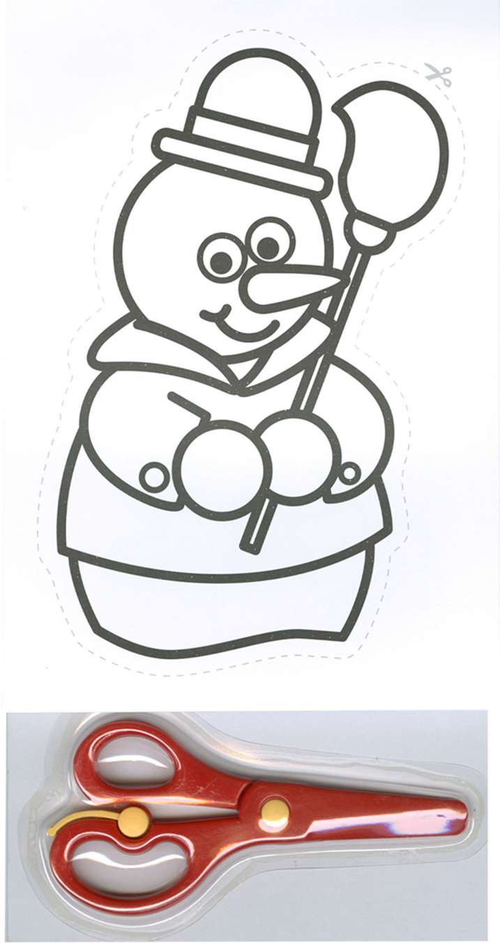 Colorea y recorta la Navidad