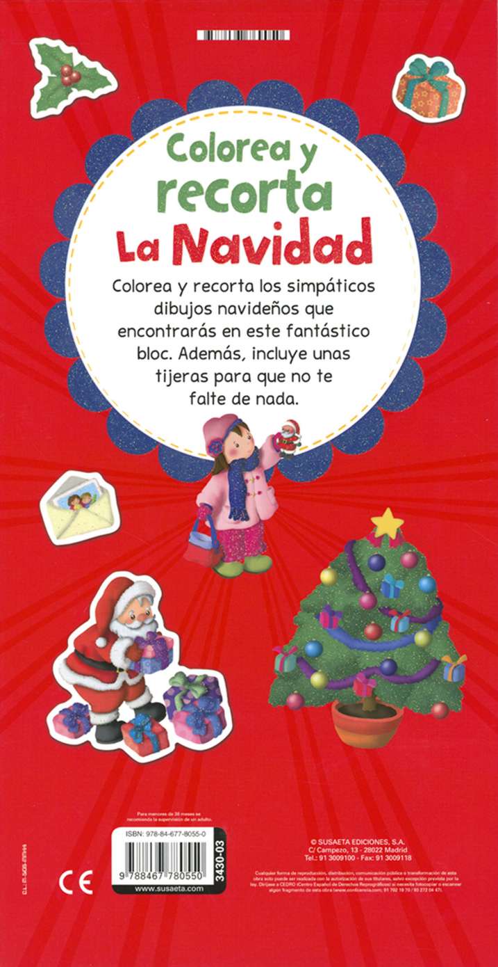 Colorea y recorta la Navidad
