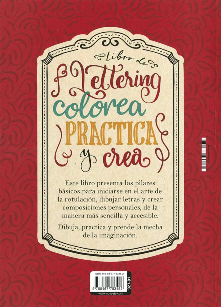Libro de lettering. Colorea...