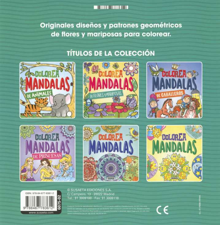 Colorea mandalas. Flores y...