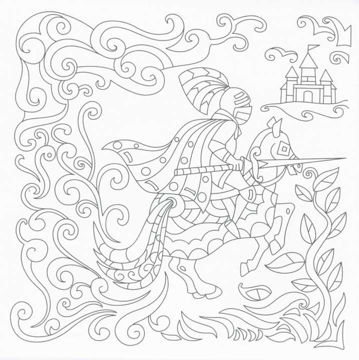 Colorea mandalas. Caballeros