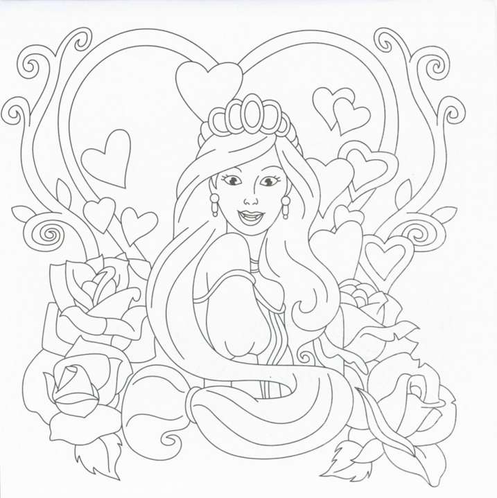 Colorea mandalas. Princesas