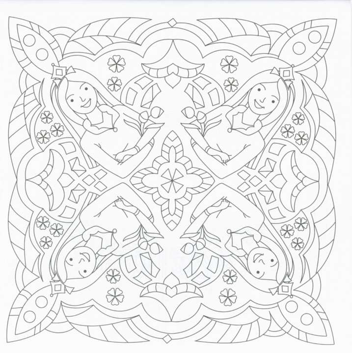 Colorea mandalas. Princesas