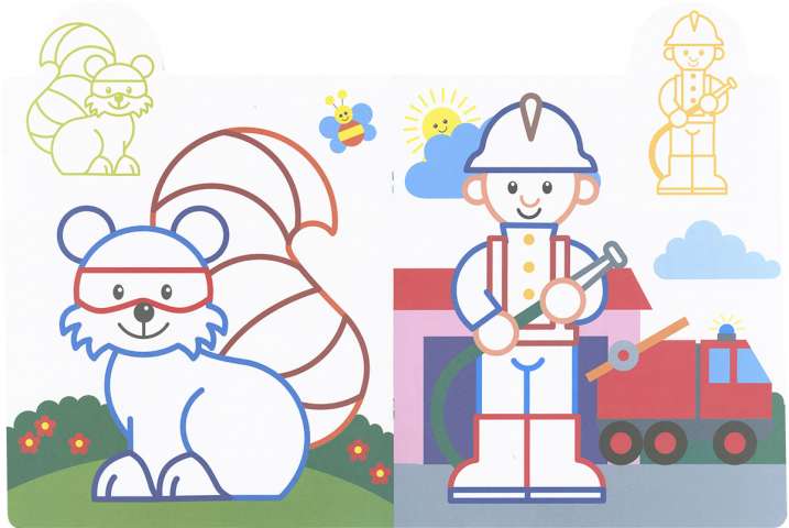 ¡Yo pego, yo coloreo! 4-5 años