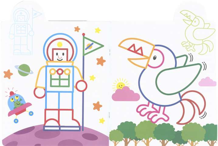 ¡Yo pego, yo coloreo! 4-5 años