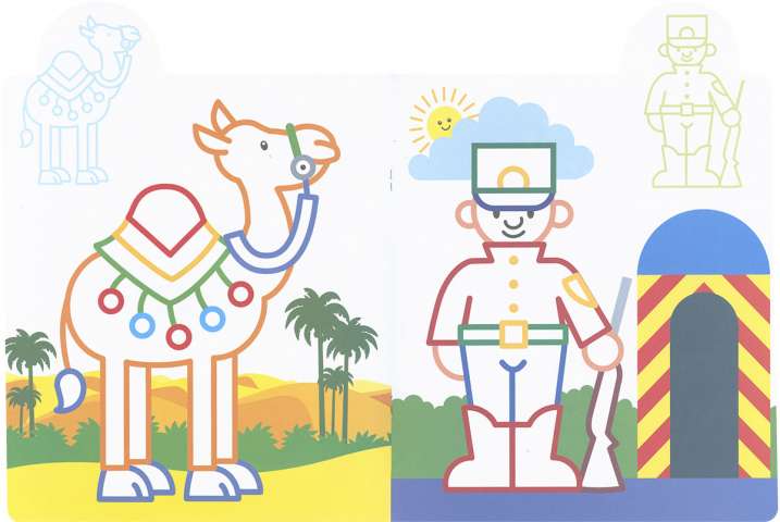 ¡Yo pego, yo coloreo! 4-5 años