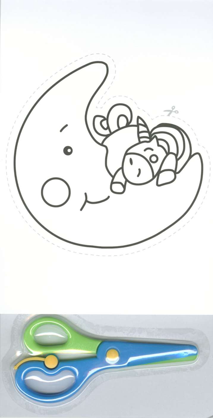 Colour in & cut out unicorns