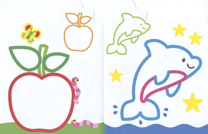 Colour and stick 2-3 years old